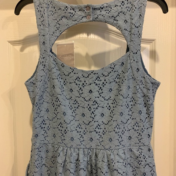 NWT Anthropologie Deletta Blue Midi Dress size Medium - Picture 5 of 9